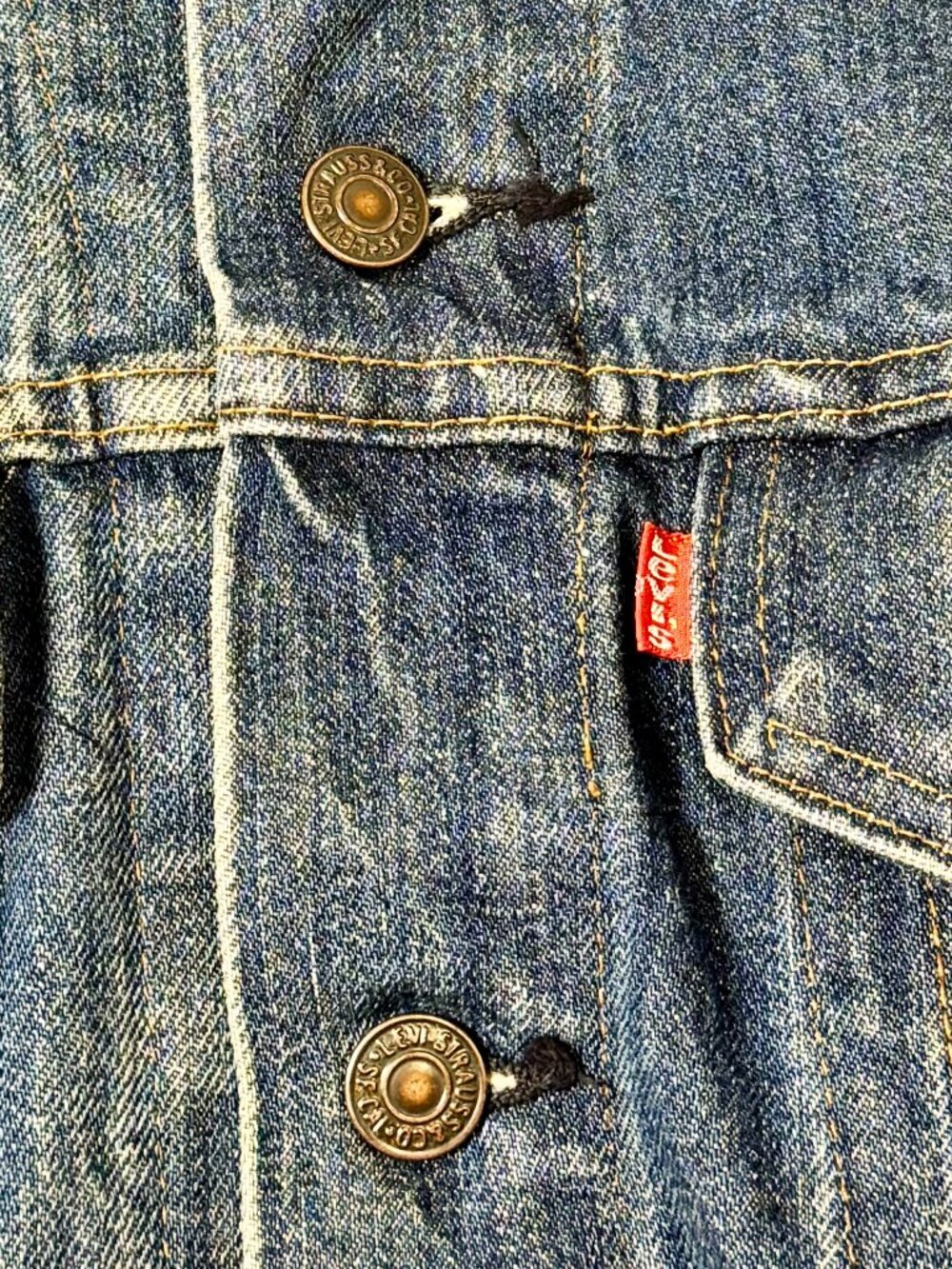 Vintage Levi's Type III Trucker Denim Jacket Model 70505-0217 Sz 40 - Picture 4 of 7